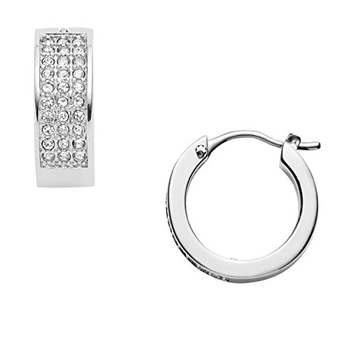Fossil Ohrringe Für Frauen, 15.4mm X 5mm Silber Edelstahl-Ohrringe, JOF00168040