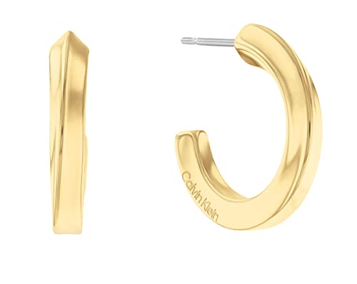 Calvin Klein Creolen für Damen Kollektion TWISTED RING Gelbgold - 35000311