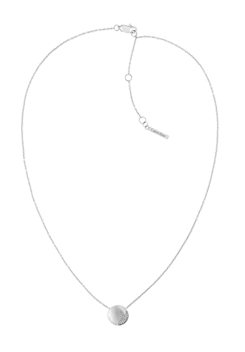 Calvin Klein Halskette für Damen Kollektion MINIMAL CIRCULAR mit Kristallen - 35000143