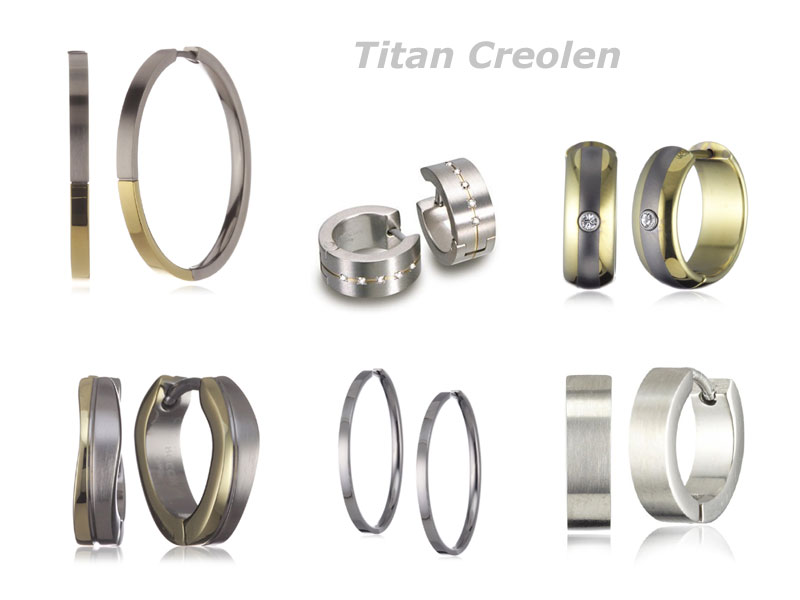 Creolen aus Titan